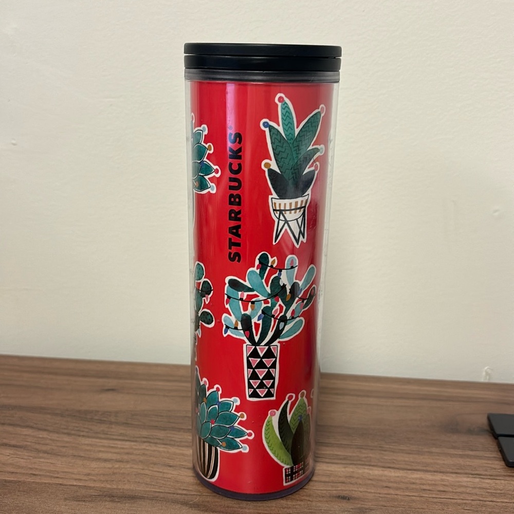 Starbucks Christmas cactus tumbler